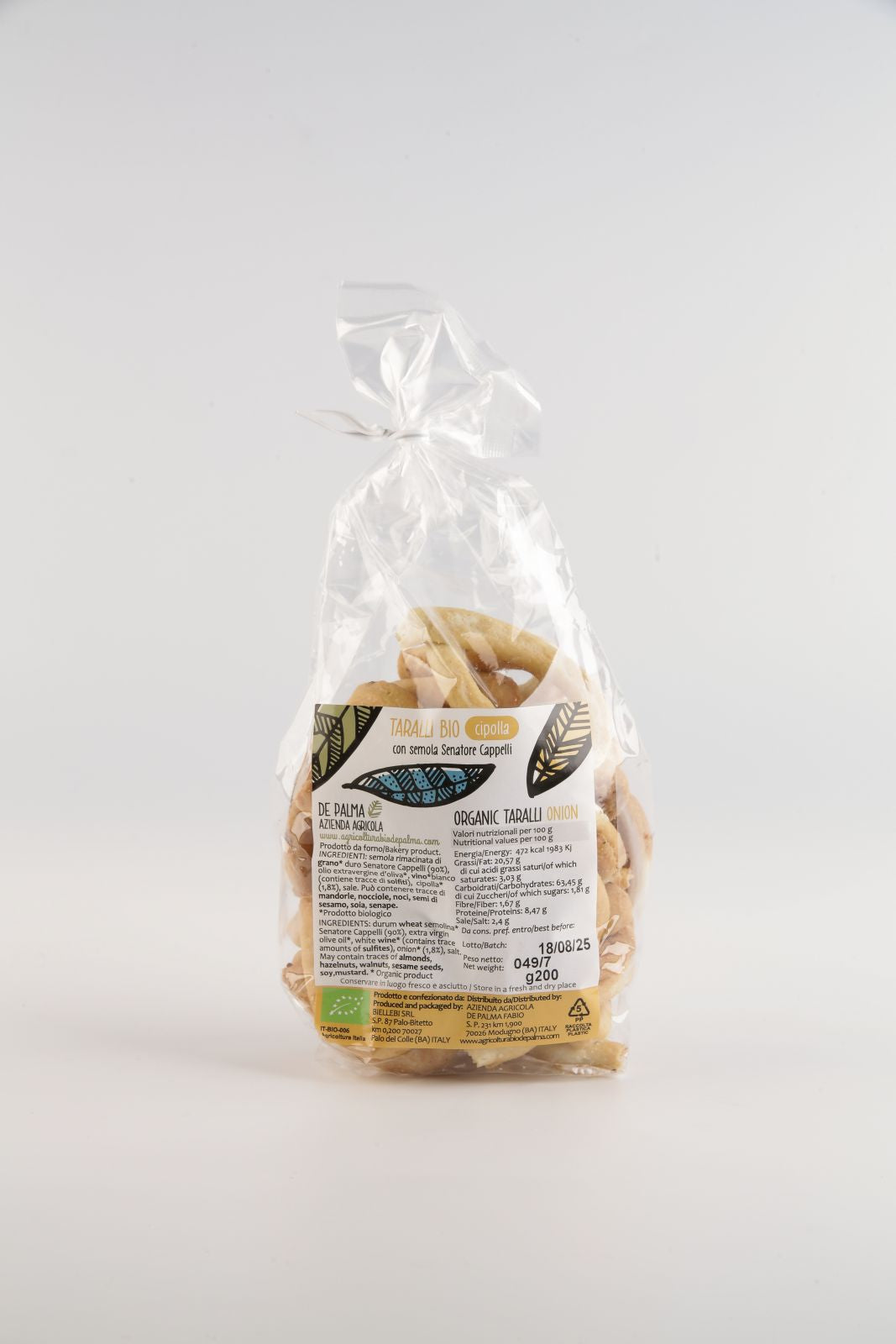 Tarallo Cipolla Bio 200gr