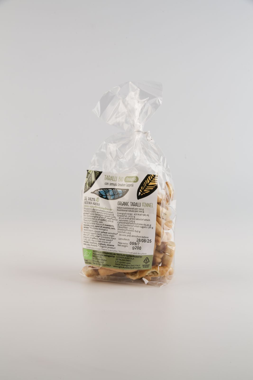 Tarallo Finocchio Bio 200gr