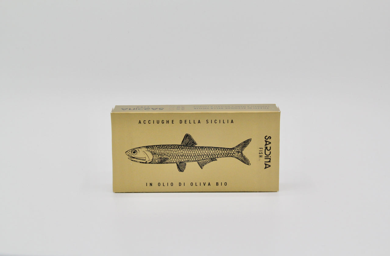 Acciughe Sicilia in olio oliva bio 50gr
